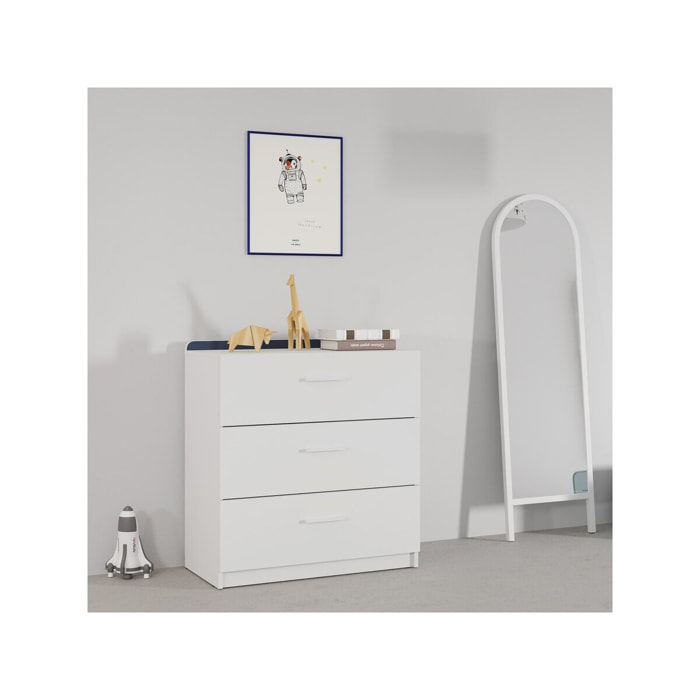 Commode pour enfant "Reverso" - Blanc mat