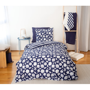 Parure Housse De Couette 3pcs 100% Coton 57 Fils Capri