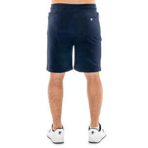 Bermuda uomo con zip e logo piccolo