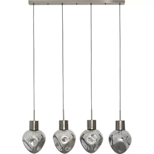 Suspension Supernova 110cm argentée Kare Design