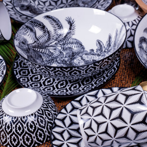 Lot de 6 assiettes creuses, SAVANA