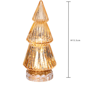 Albero natale con led - Pezzi 4 - ORO - Bianchi Dino SpA