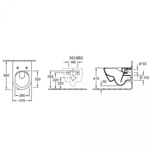 Pack WC suspendu sans bride Subway 2.0 blanc Alpin + abattant + plaque blanche + bâti Grohe