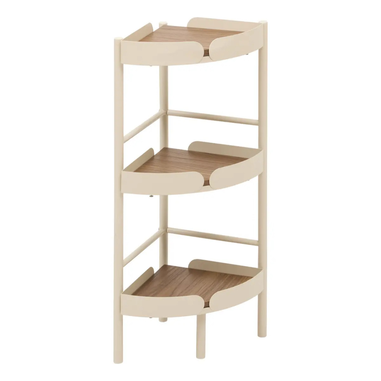 Étagère d'angle de salle de bain Argileo 3 niveaux 25x35cm blanc