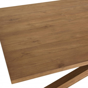 ALIDA - Table à manger rectangulaire 240x100cm en bois teck recyclé