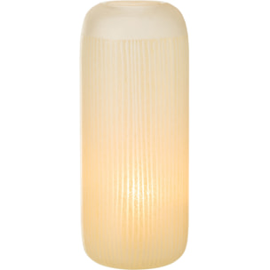 J-Line vase Lignés - verre - jaune clair - large - 34 cm de hauteur