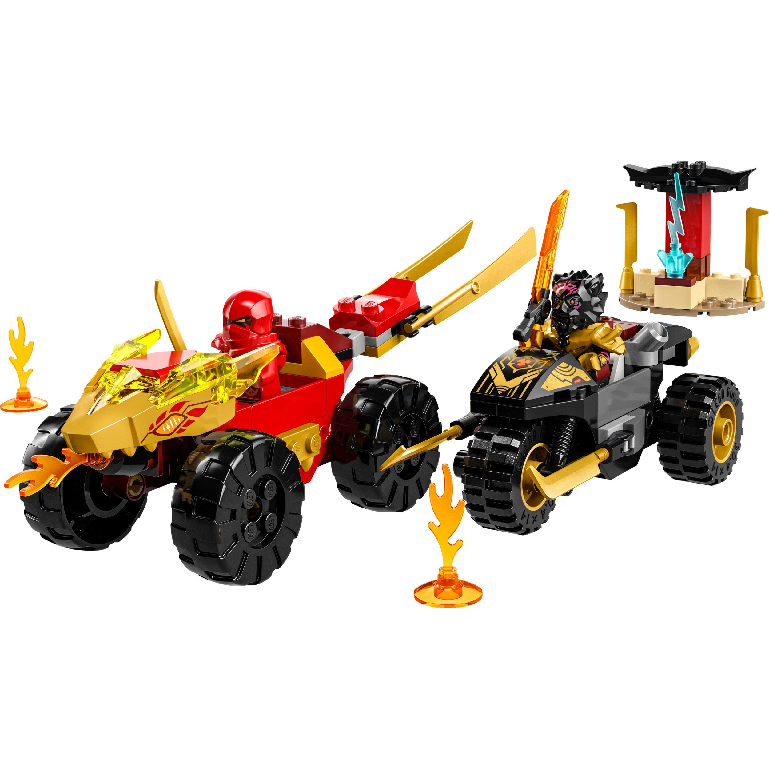 LEGO NINJAGO 71789 - BATTAGLIA SU AUTO E MOTO DI KAI E RAS