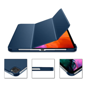 Etui Smart Cover iPad Pro 11' (2018/2020/2021) / iPad Air 4 (2020) / iPad Air 5 (2022) Bleu à rabat avec support