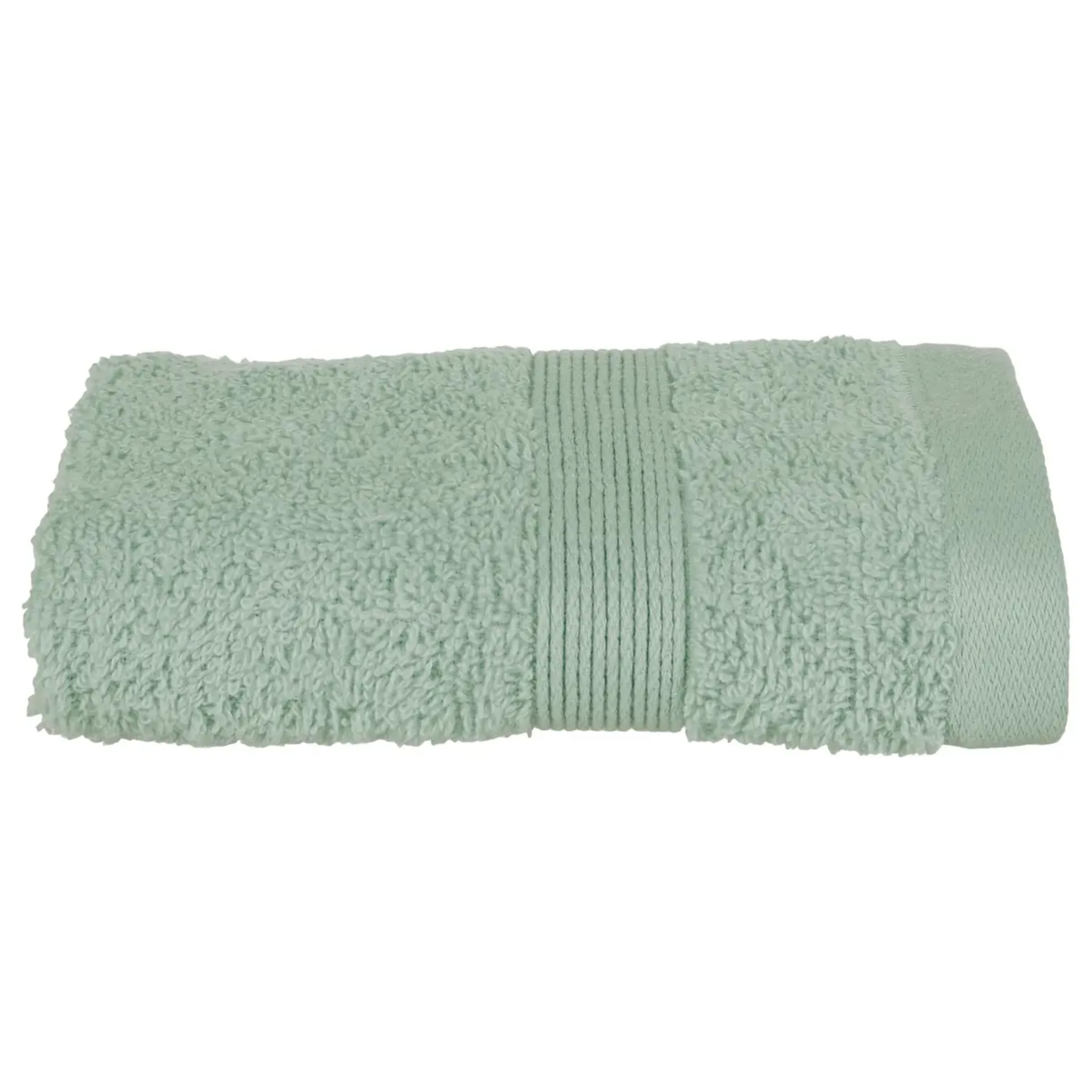 Serviette invité "Essentiel" coton vert 30x50cm