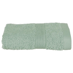 Serviette invité "Essentiel" coton vert 30x50cm