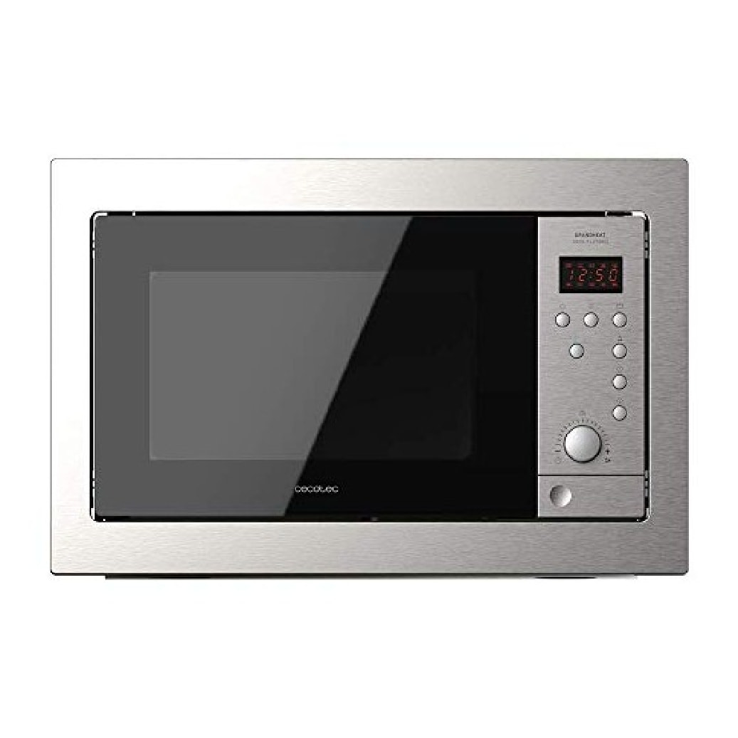 Microonde da incasso con piatto GrandHeat 2500 Built-In Steel Black Cecotec