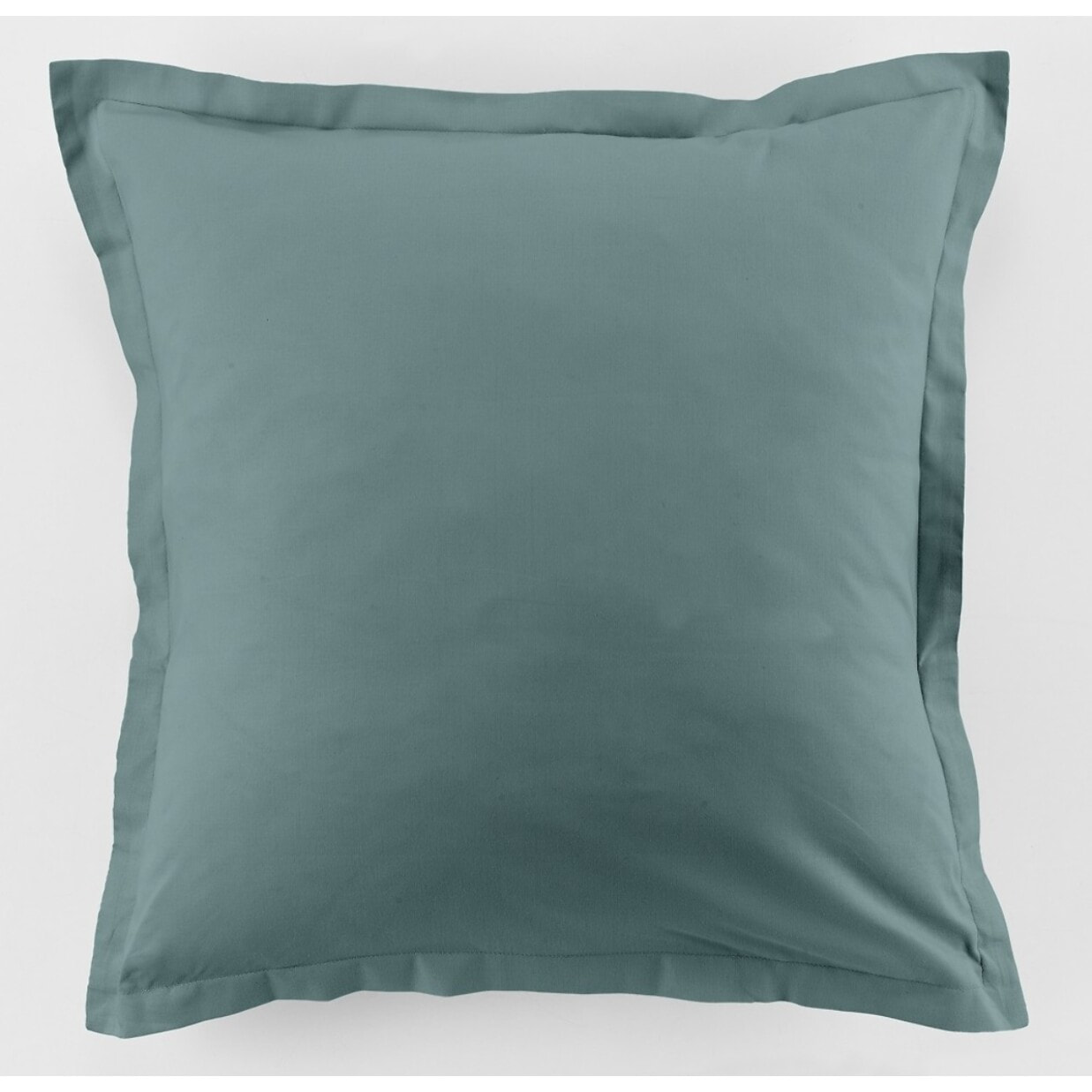 Parure Housse De Couette + 1 taie 100% Coton 57fils Bleu Canard