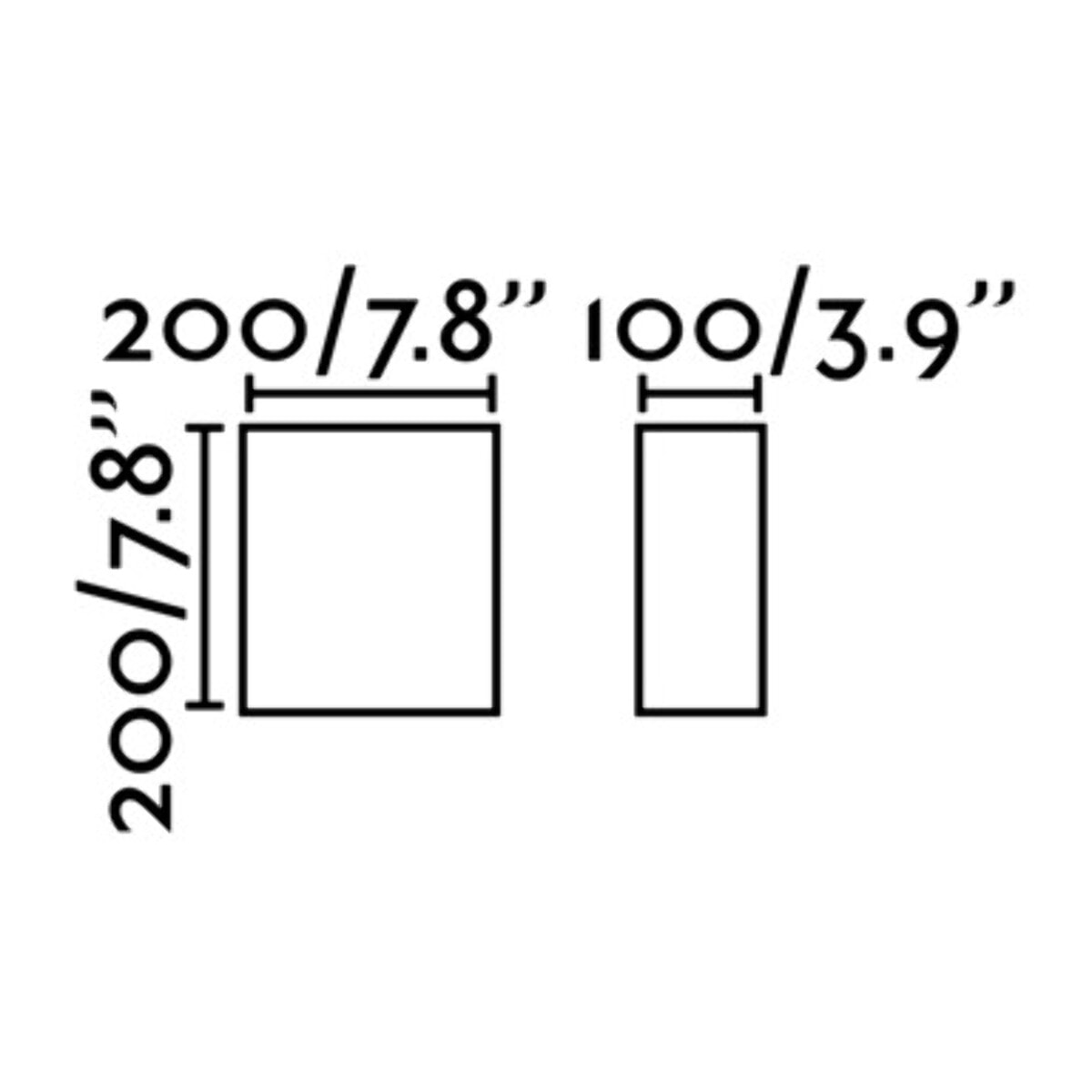 COTTON SQ 200 Lampe applique beige carré