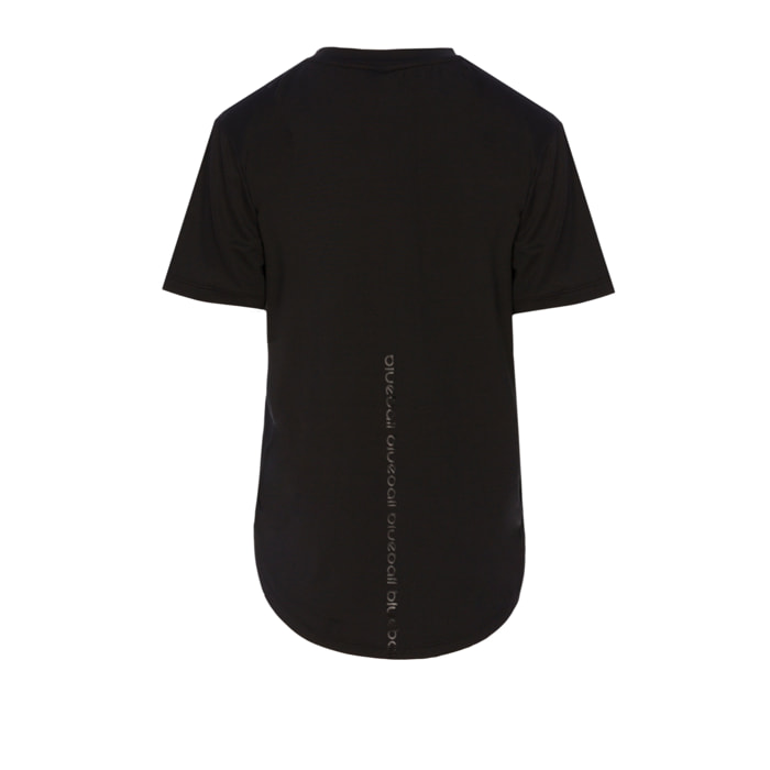 CAMISETA RUNNING PARA MUJER MANGA CORTA BLUEBALL EN NEGRO
