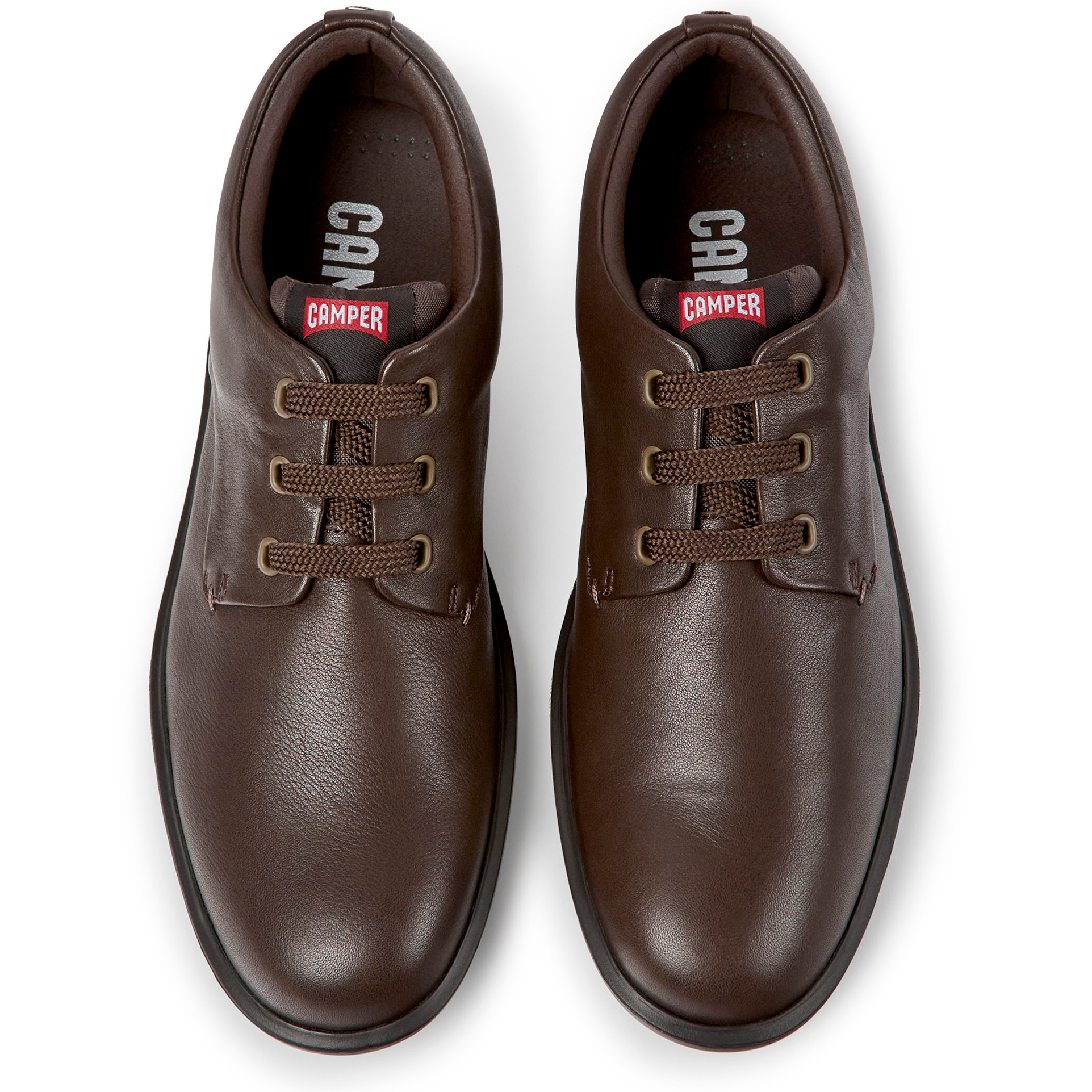 Scarpe stringate - CAMPER Atom Work - Marrone - Pelle liscia