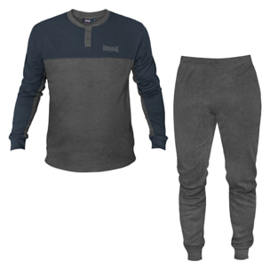 Pigiama Uomo LONSDALE Caldo Cotone Interlock Manica Lunga