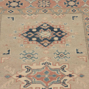 Tapis salon géométrique, noué main en laine, IPERE