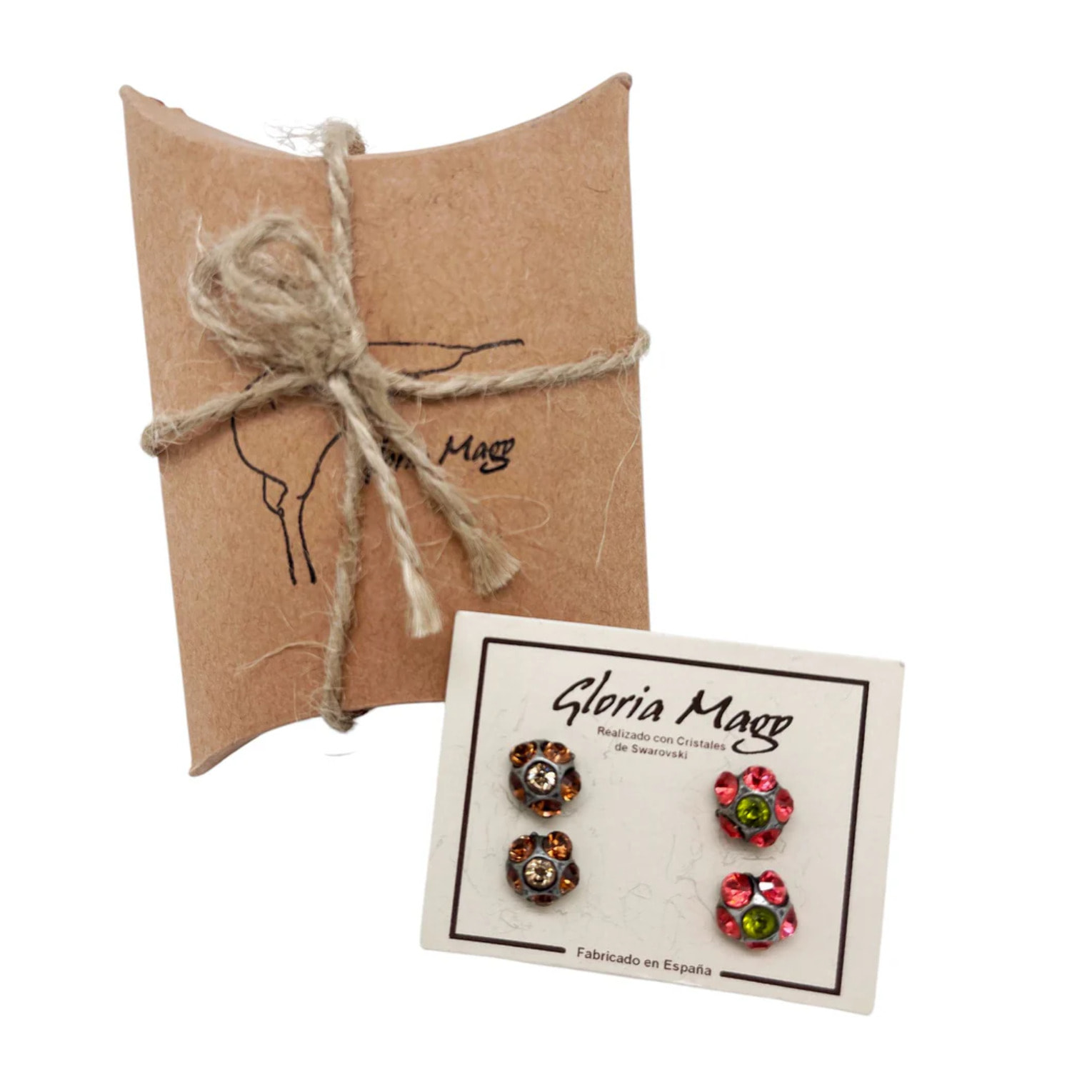 Pack pendientes plata 10µ y cristal Sw surtido SmTp