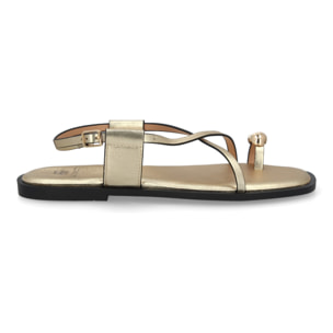 Sandalias Planas de Mujer, Diseño Comodo y Elegante con Cierre de Hebilla Ajustable