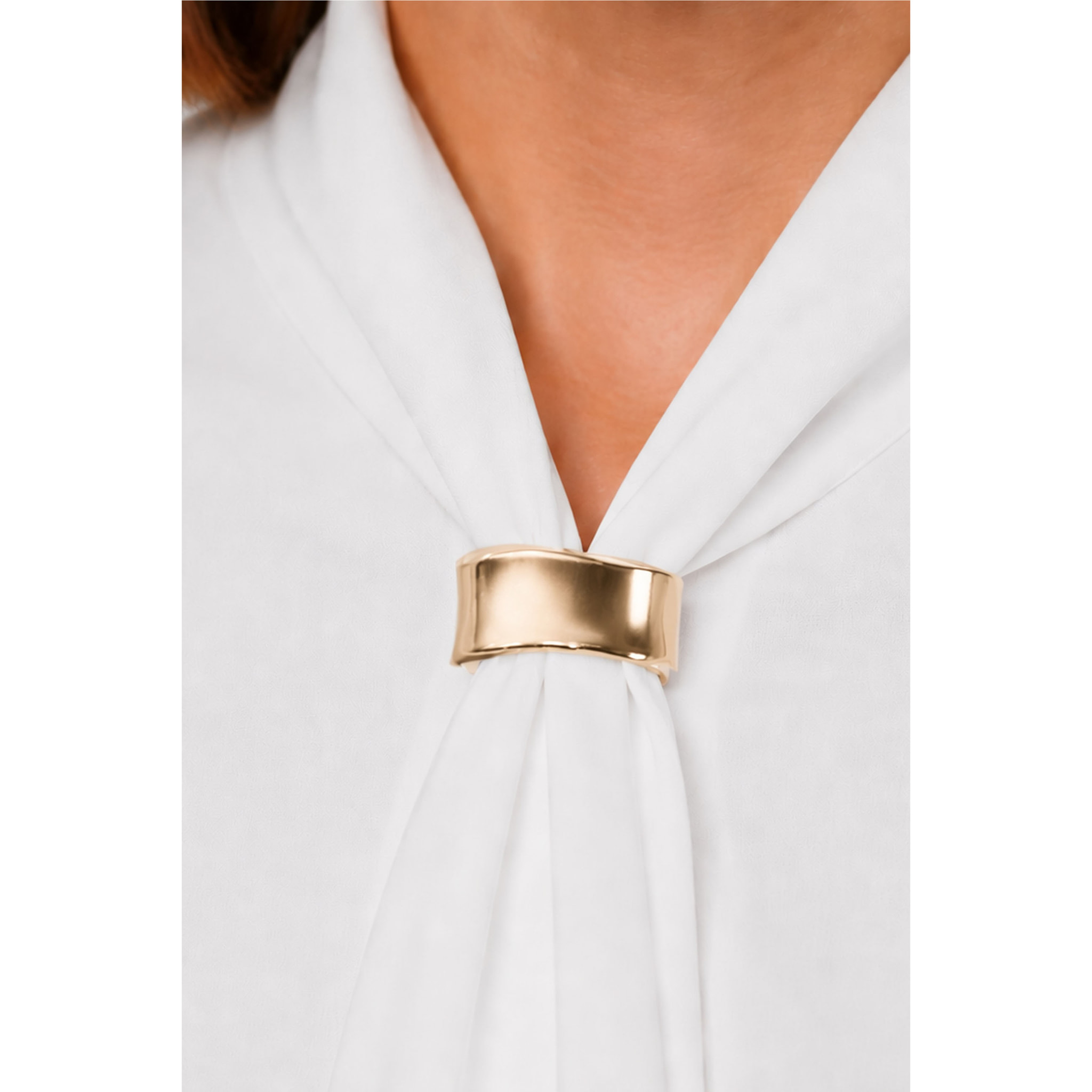 Kocca - Blusa da donna a maniche lunghe con fiocco al collo Donna