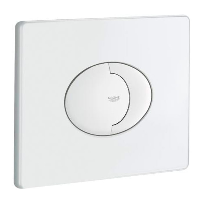 Plaque de commande wc horizontale Skate Air, Blanc alpin