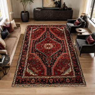 Tapis d'orient au motif oriental, noué main, ERIR