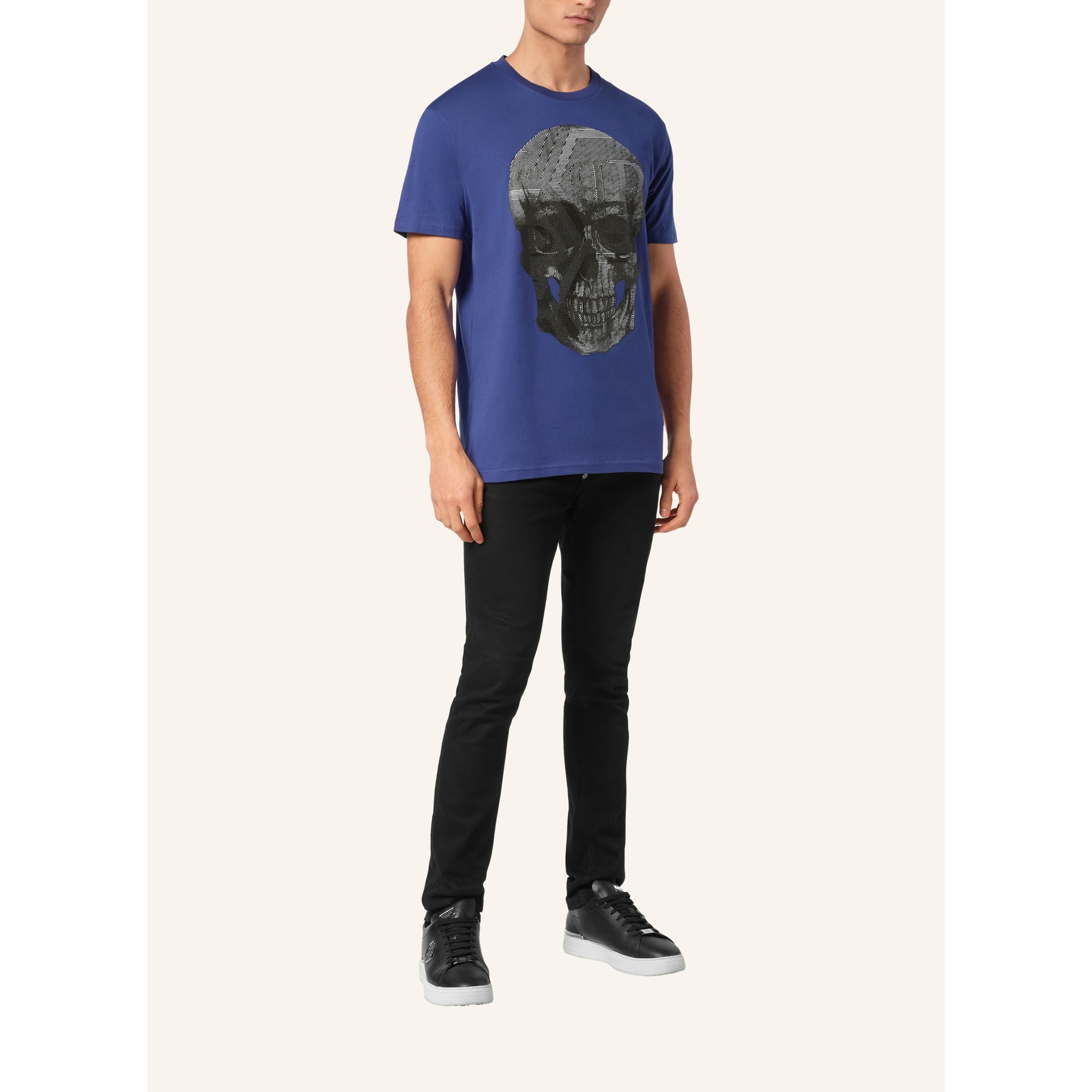PHILIPP PLEIN T-Shirt Round Neck SKULL