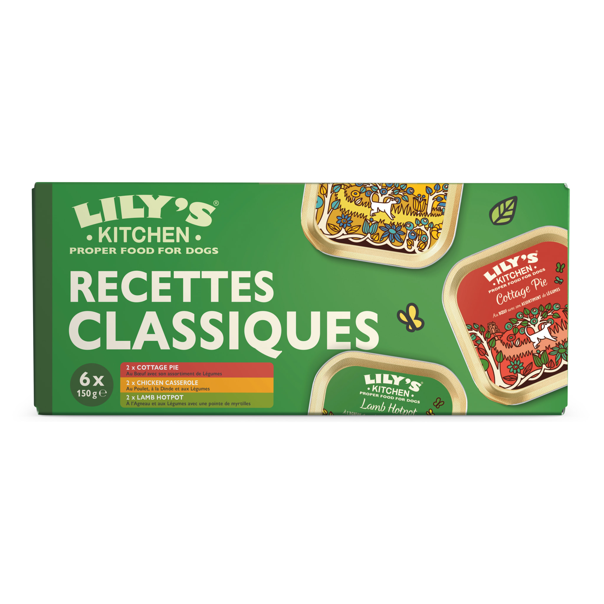 4 lots de 6x150g - Lily's Kitchen Chien Recettes classiques