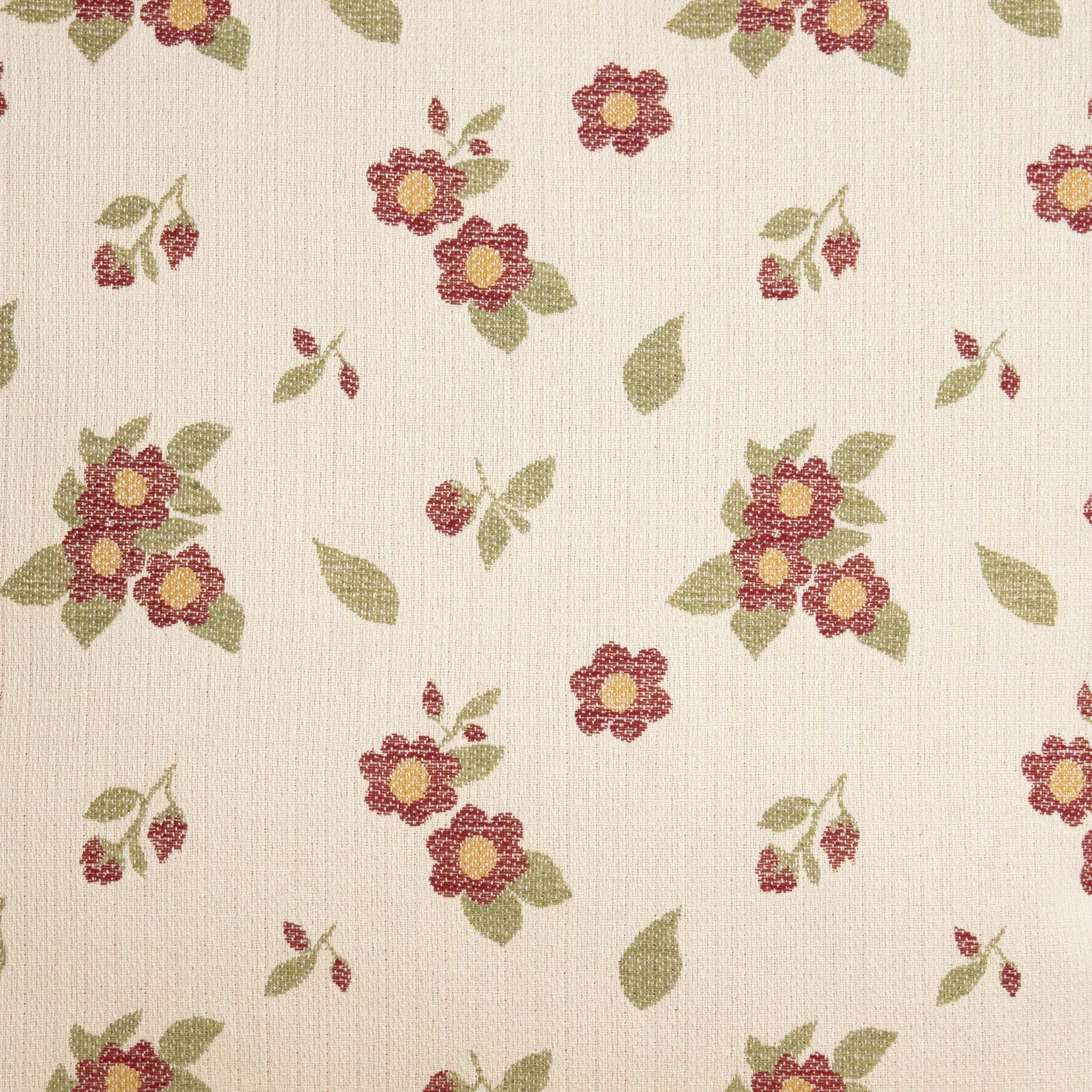 Housse de coussin jacquard 45x45 cm Fleurs Grandes