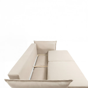 Canapé Tissu Droit Convertible Verduro - 3 Places