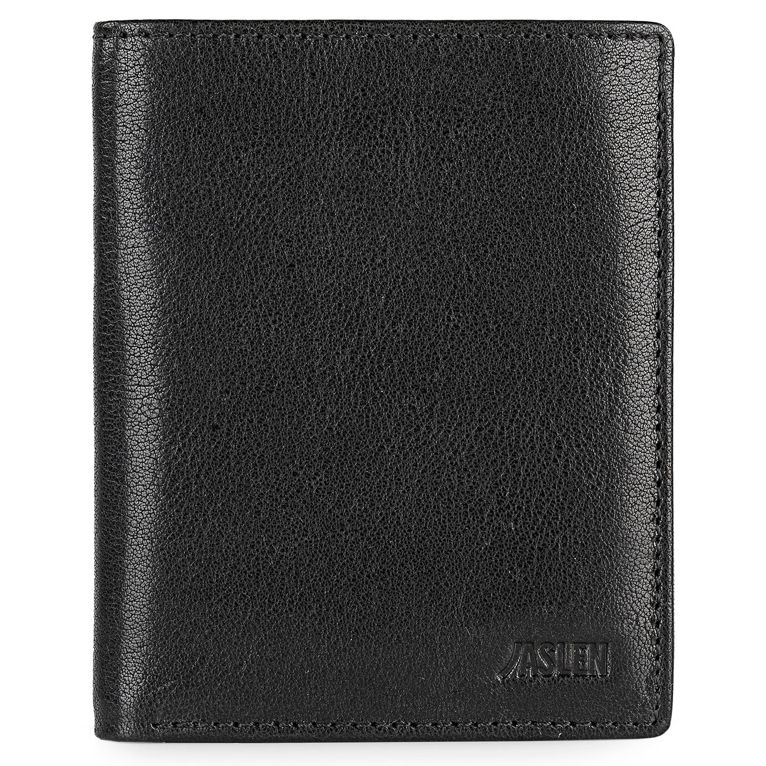Cartera Hombre Piel Jaslen Hannover Negro-Tostado