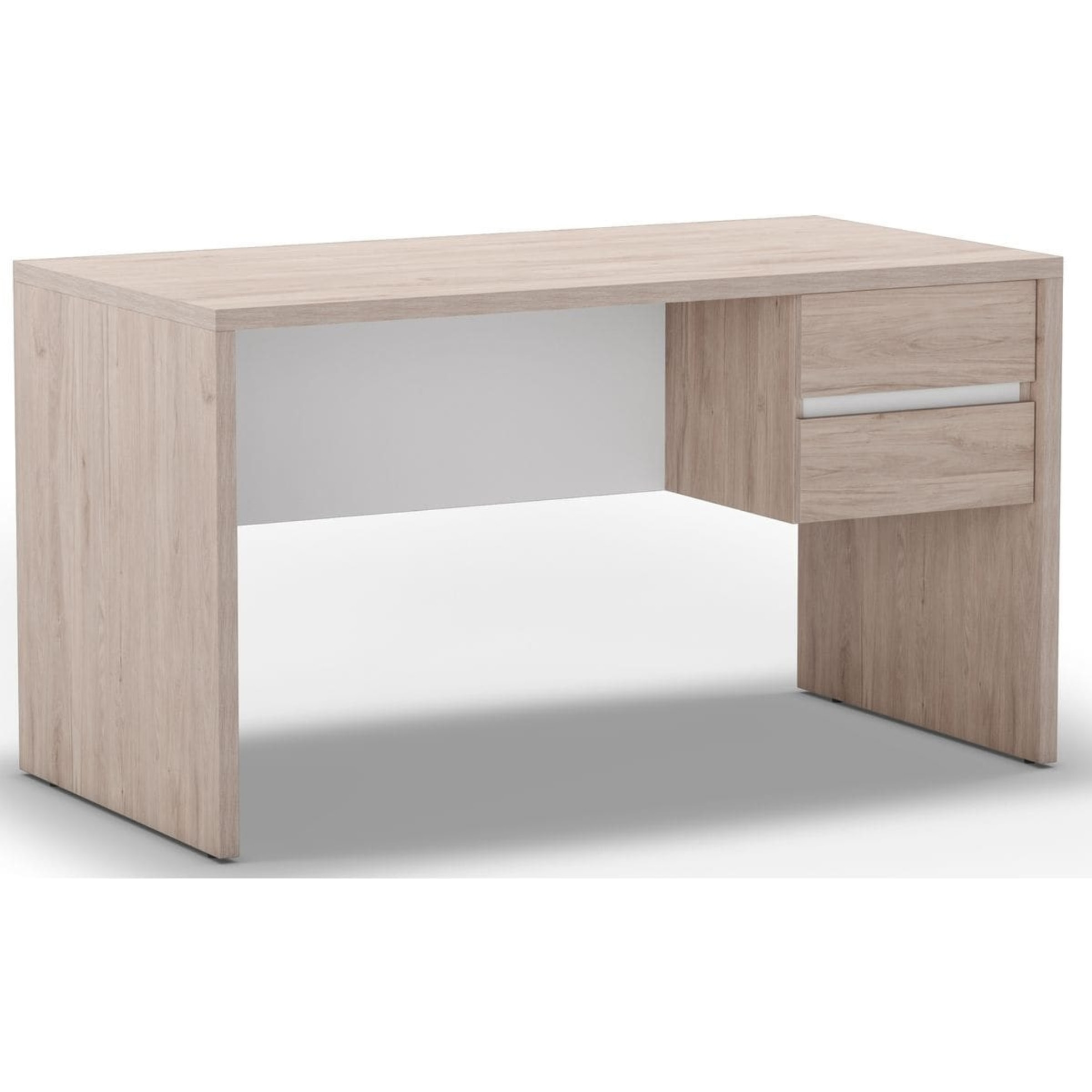 Bureau 2 tiroirs effet bois - JESS