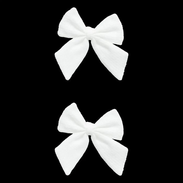 DK NOEUD LAINE BL X2 13X18CM