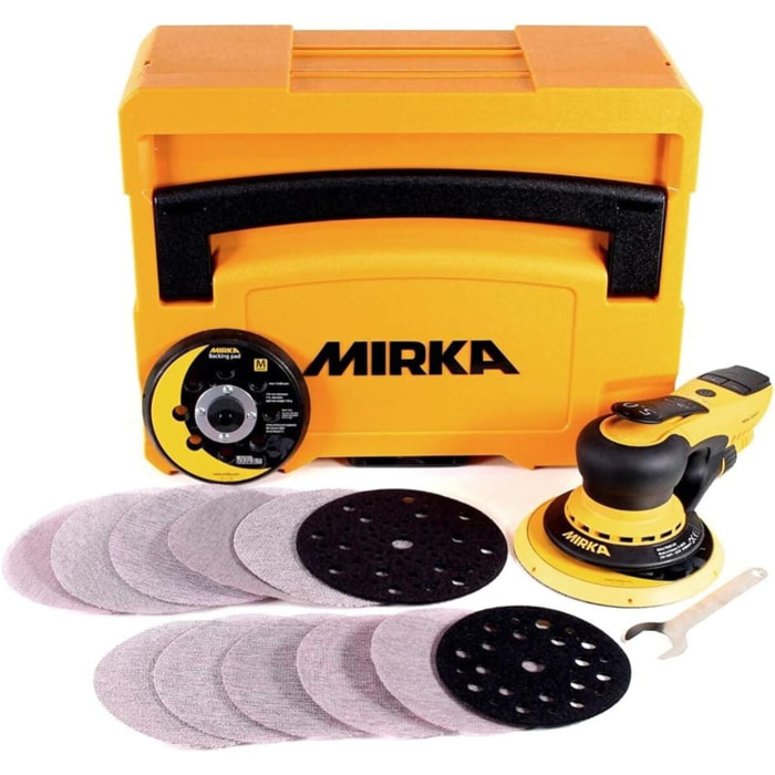 Ponceuse orbitale Deros II 5650 - Ø 125/150 mm - MIRKA - avec coffret de rangement - MID5650404CA