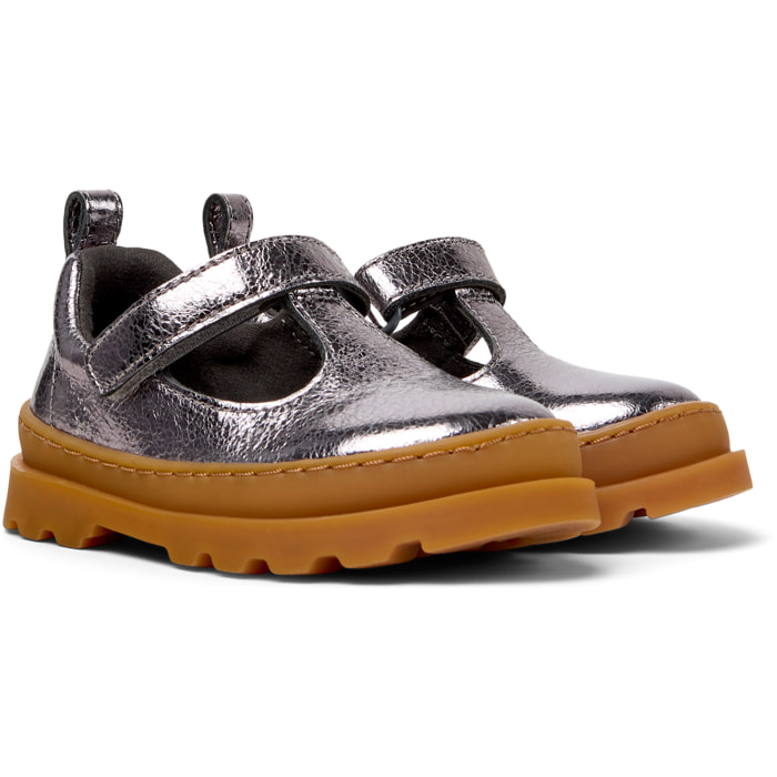 Ballerine - CAMPER Brutus - Grigio - Pelle liscia