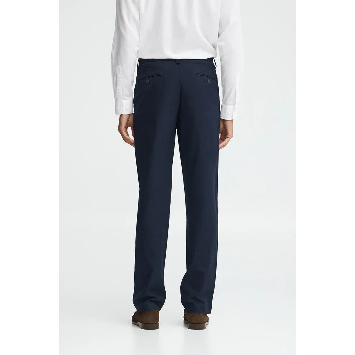 Pantalón cotolino Belami azul marino de corte regular y logo Polo Club