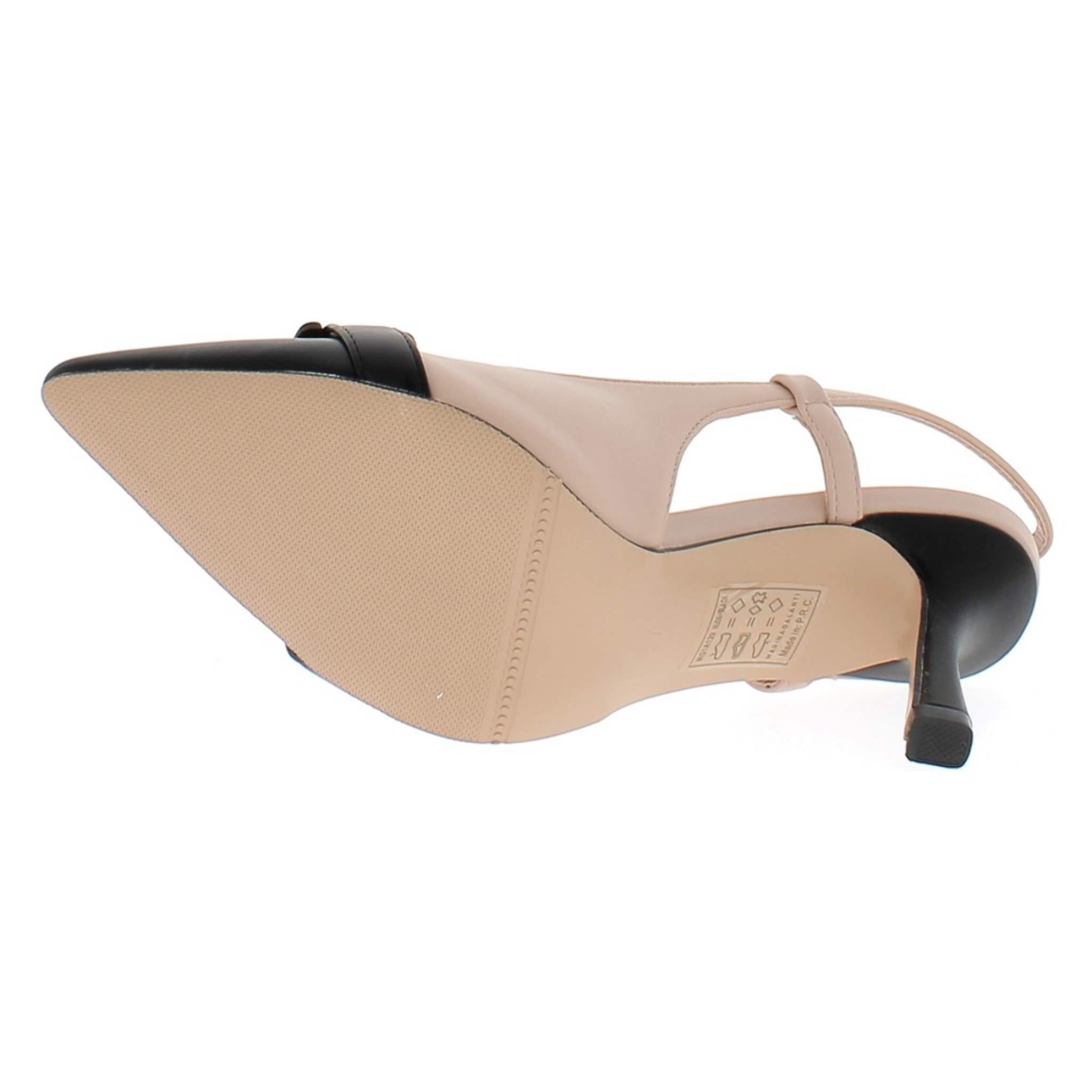 Marina Galanti Scarpe Donna Decollete Heeled 80 with Black Horsebit MG 1A129 Nude Black