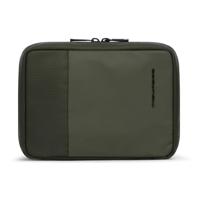 Piquadro Beauty case uomo modulare in tessuto riciclato