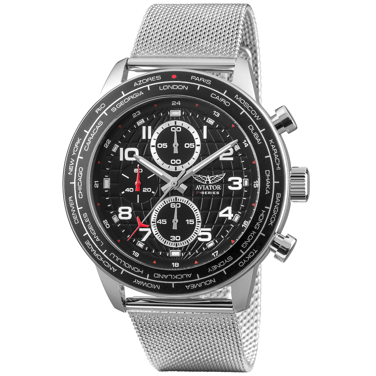 Reloj Aviator AVW79886G407 Hombre Analogico Cuarzo con Correa de Acero inoxidable
