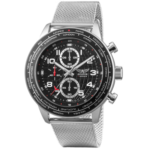 Reloj Aviator AVW79886G407 Hombre Analogico Cuarzo con Correa de Acero inoxidable