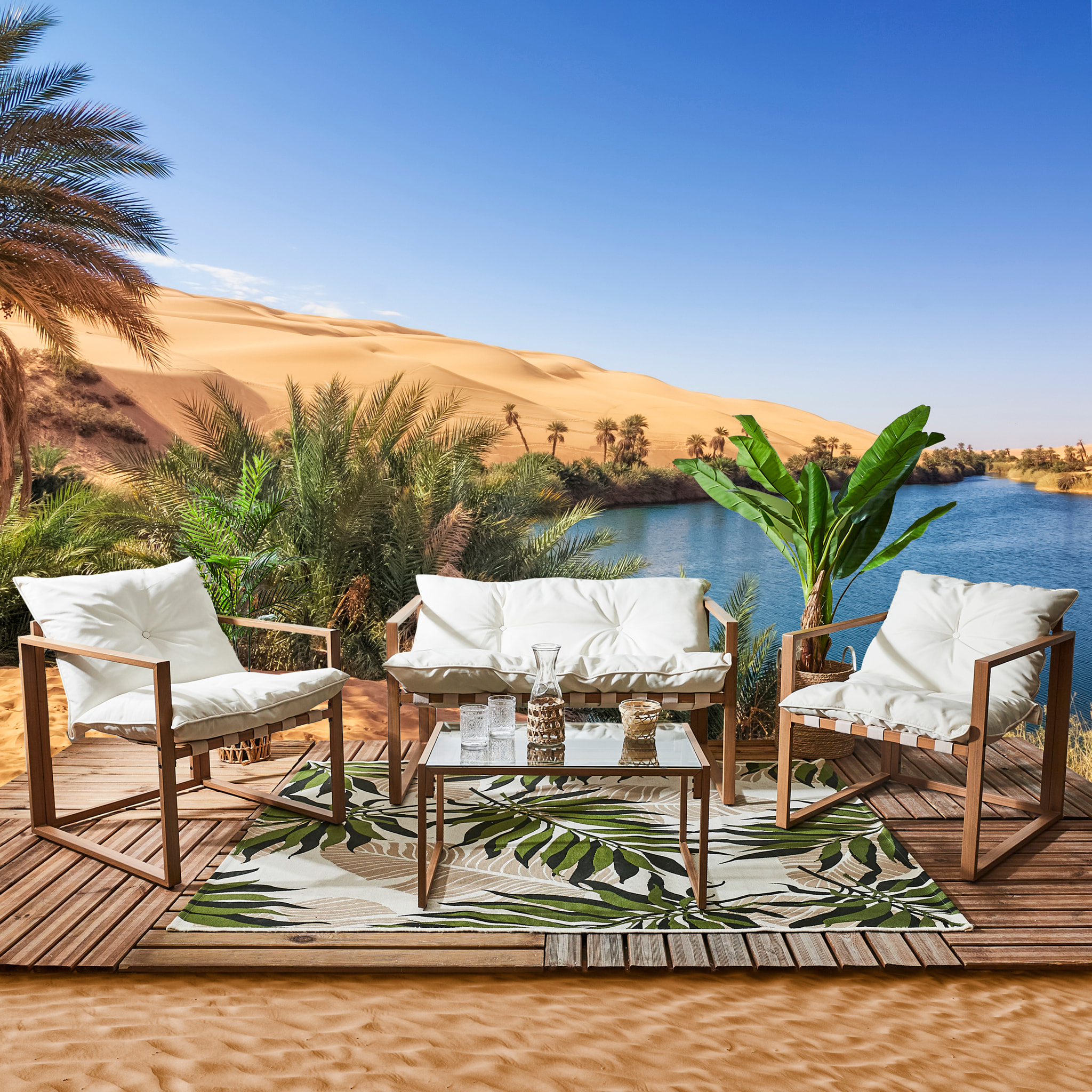 Salon De Jardin Cagliari 4pcs