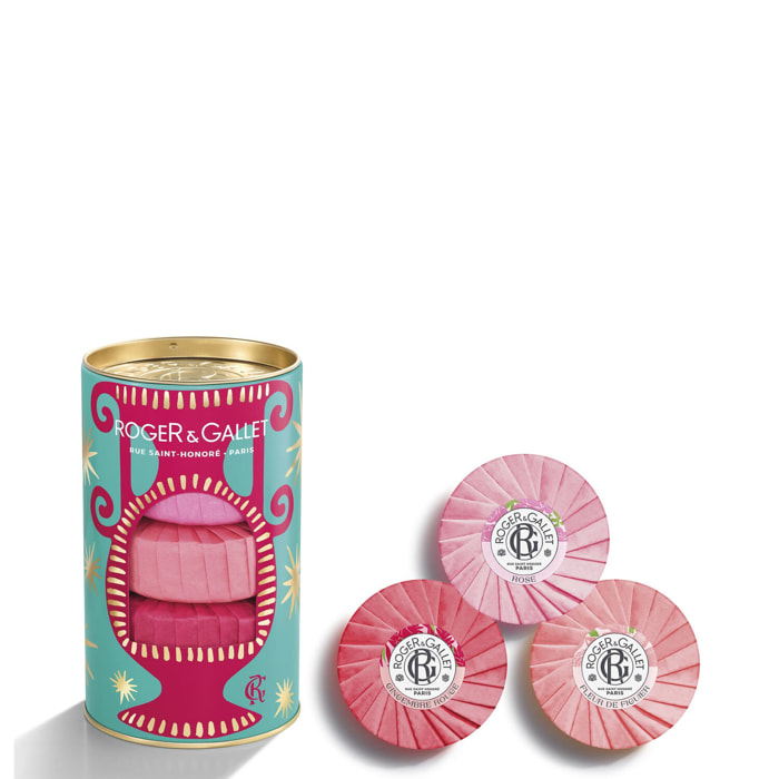 Fleur de Figuier Gingembre Rose - Coffret Savons Bienfaisants 3x100g