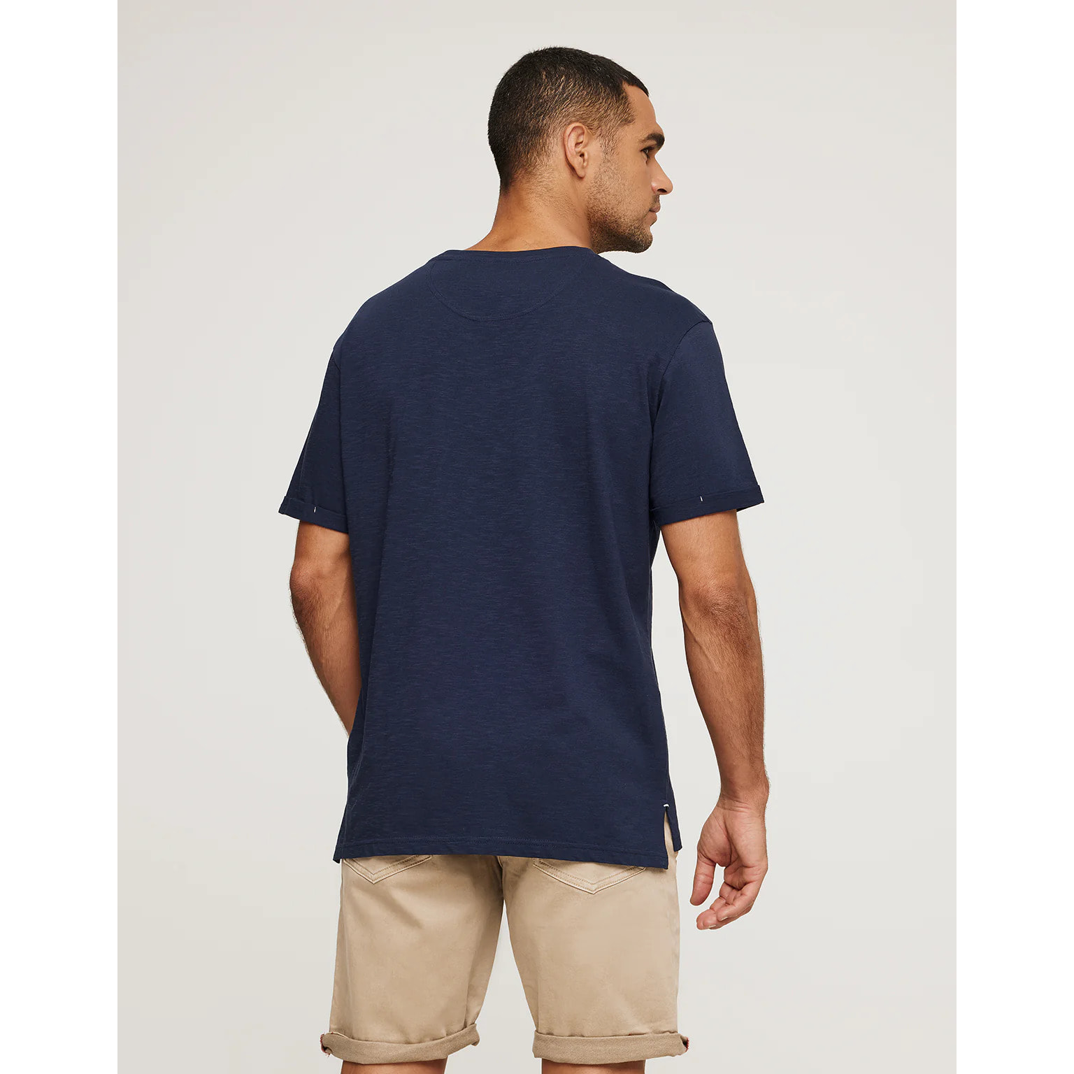 Camiseta Manga Corta Azul Marino - Button