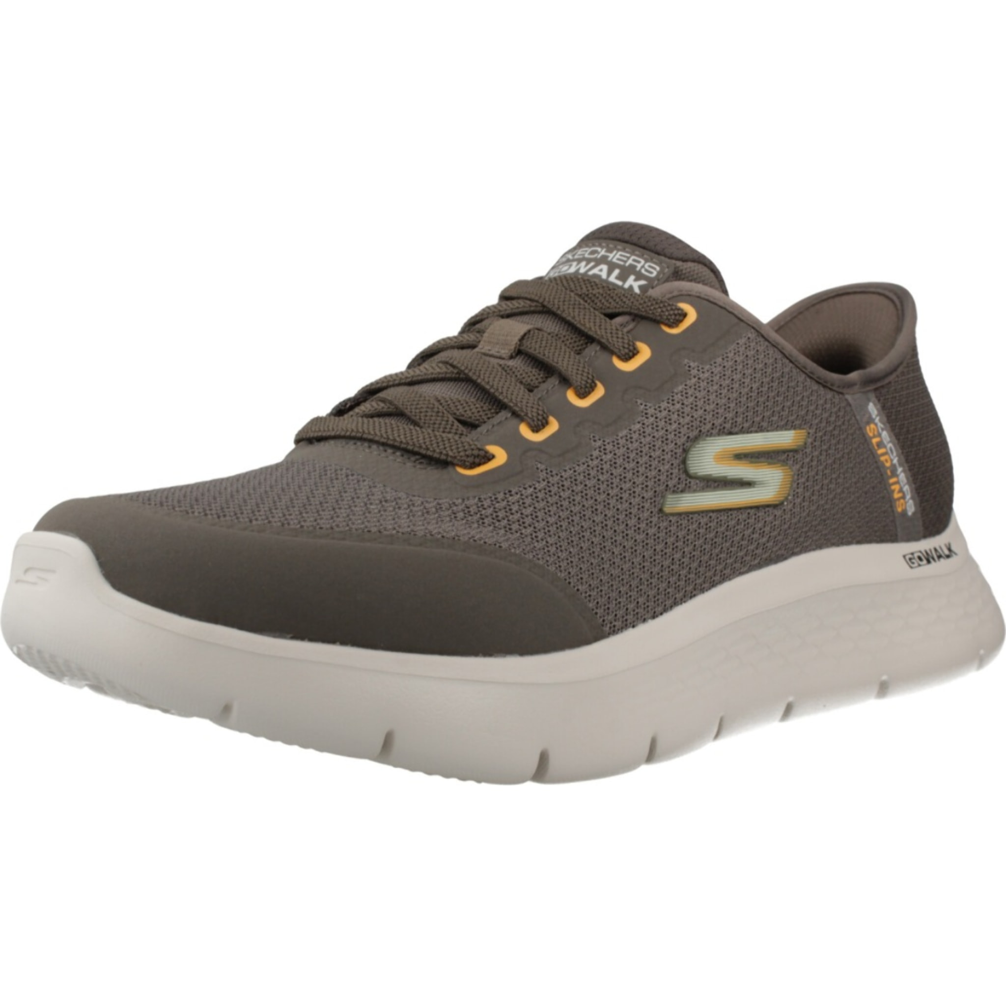 Sneakers De  Hombre Slip-ins Go Walk Flex Netro Marron