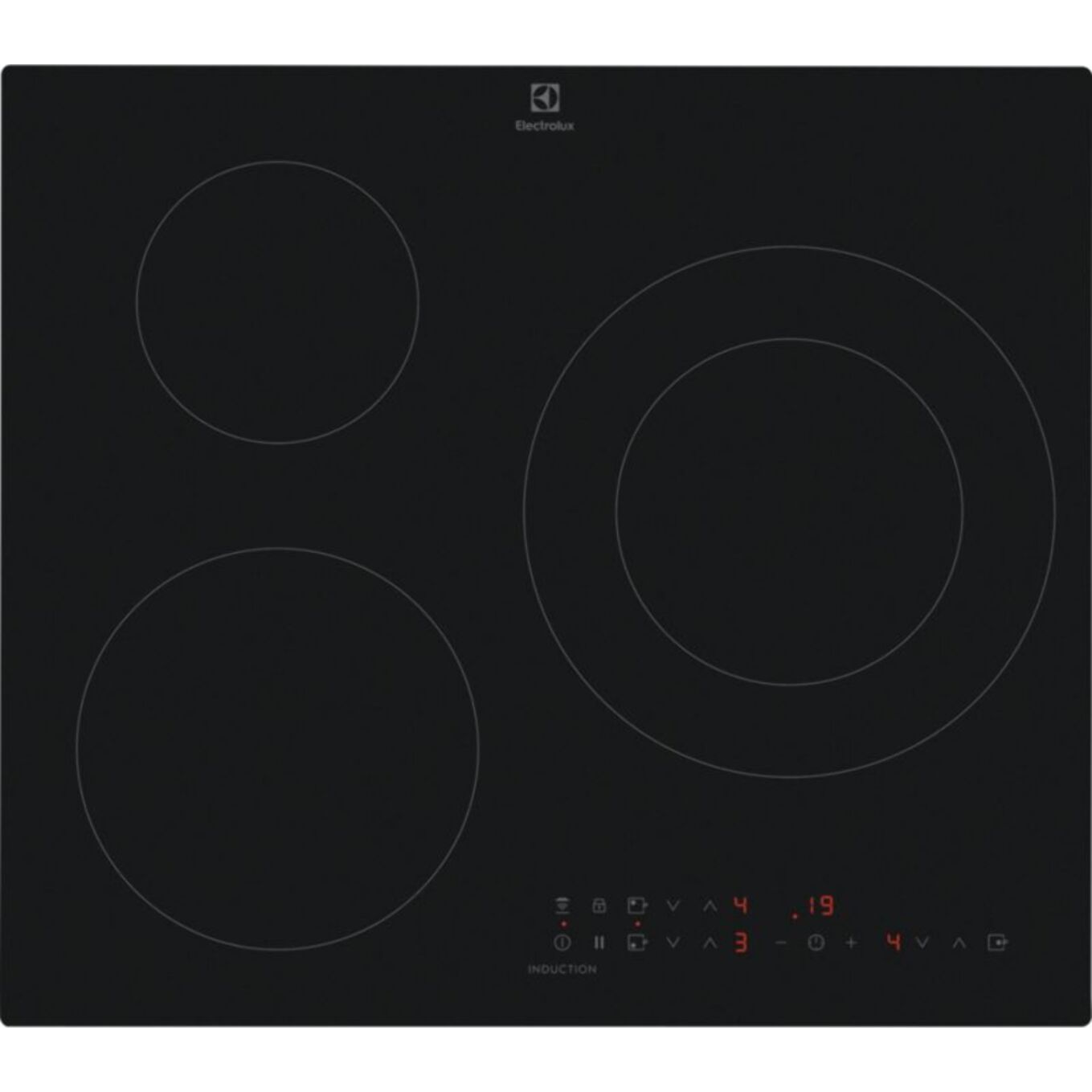 Plaque induction ELECTROLUX EIT60336CT SaphirMatt SE- Verre Anti-rayures 3 foyers