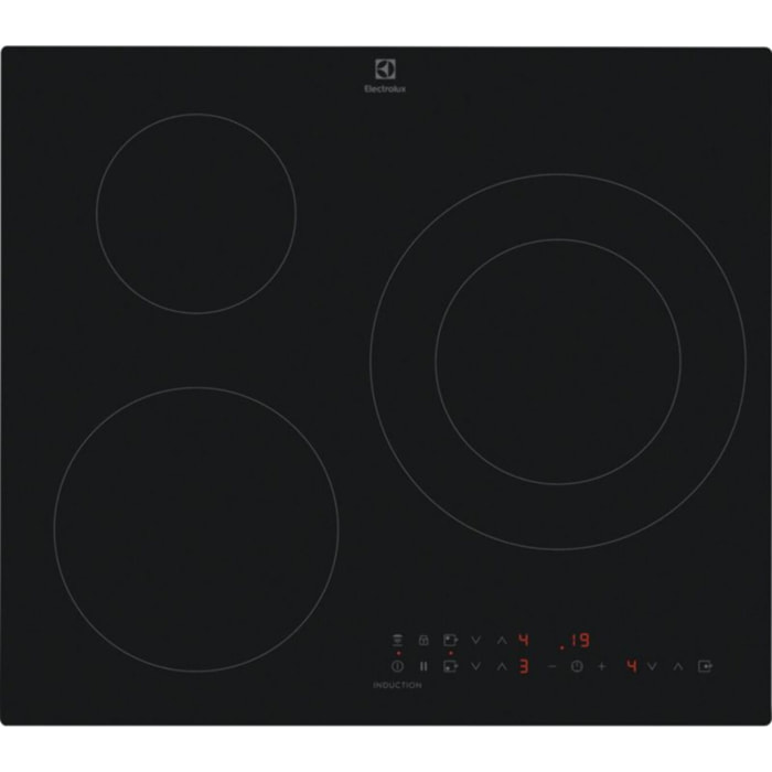 Plaque induction ELECTROLUX EIT60336CT SaphirMatt SE- Verre Anti-rayures 3 foyers