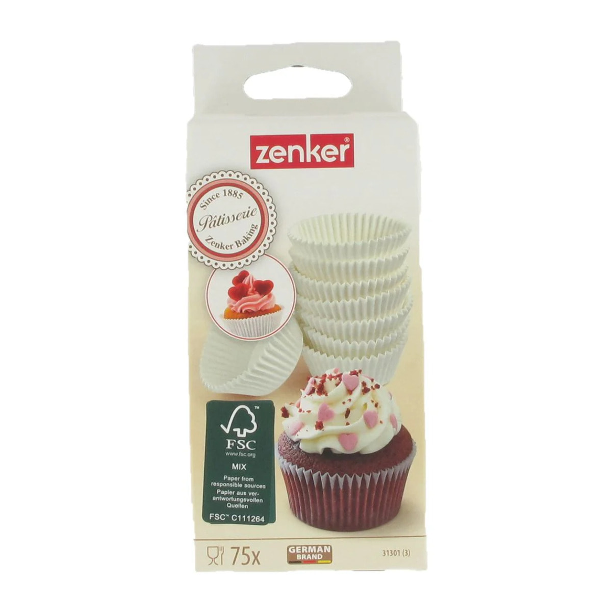 Lot de 75 moules à muffins en papier 5 cm Zenker Smart Pastry