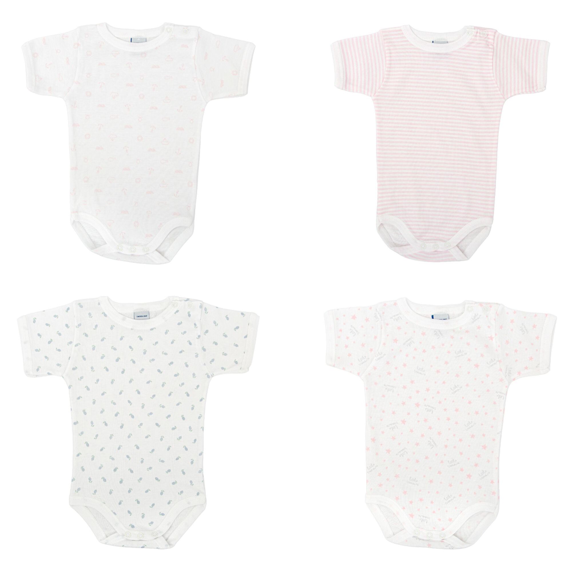 Pack 4 Body Ab. Hombro Manga Corta