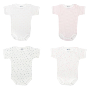 Pack 4 Body Ab. Hombro Manga Corta