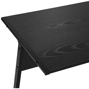 Mesa de Ordenador en Forma L Minimalista 112,5x152x74cm Negro